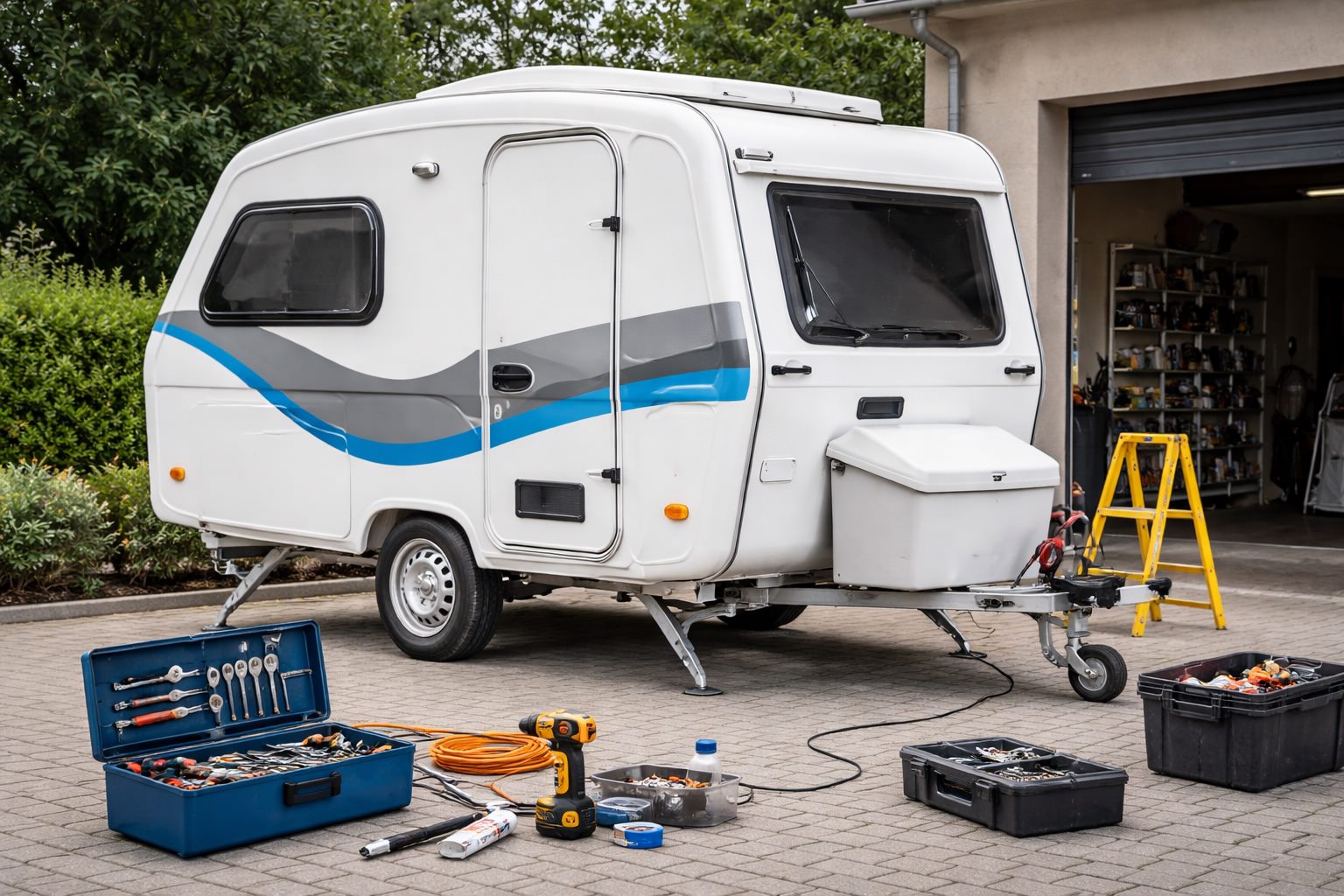 Servis a údržba karavanu