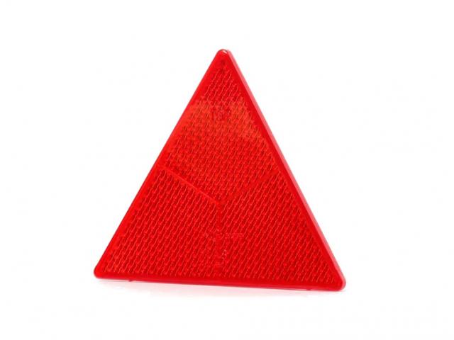 Odrazka zadní - červený trojúhelník