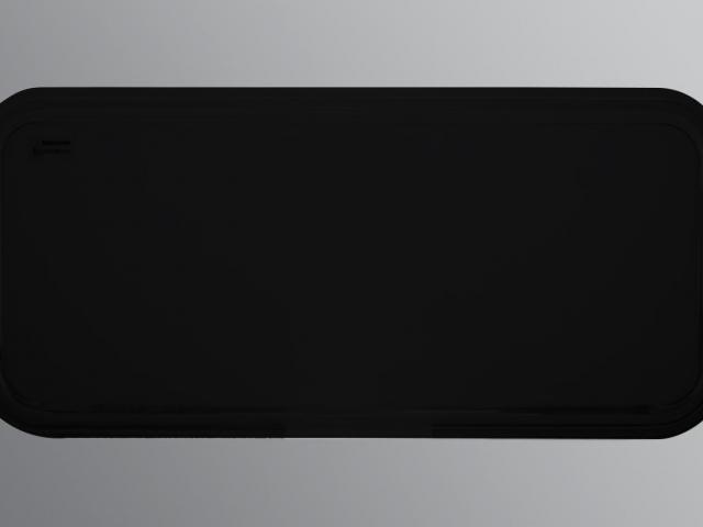 Přední pevné okno 1080x480 mm - jednoduché grafitové