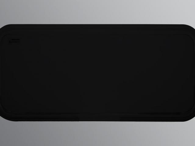 Zadní pevné okno 1270x570 mm - jednoduché grafitové